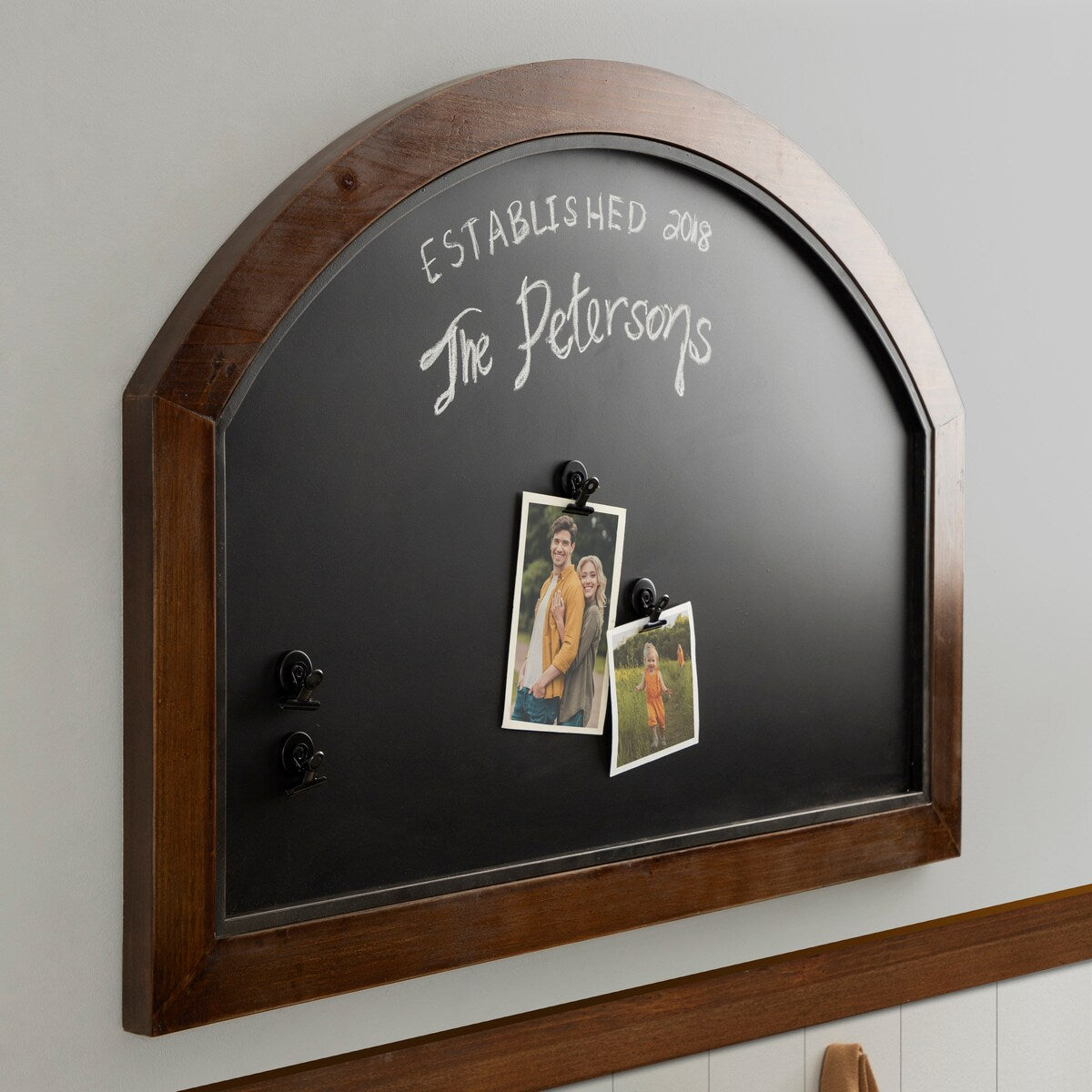 Kate and Laurel Haldron Framed Magnetic Chalkboard - 36x24