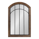 Kate and Laurel Haldron Wood Framed Arch Wall Mirror - 24x36