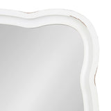 Kate and Laurel Hatherleigh Scallop Wood Wall Mirror