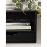 Kate and Laurel Hutton Floating Wall Shelf with Drawer - 12.5x10x7