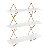 Kate and Laurel Islay Modern Floating Wall Shelves - 24x5x25.25