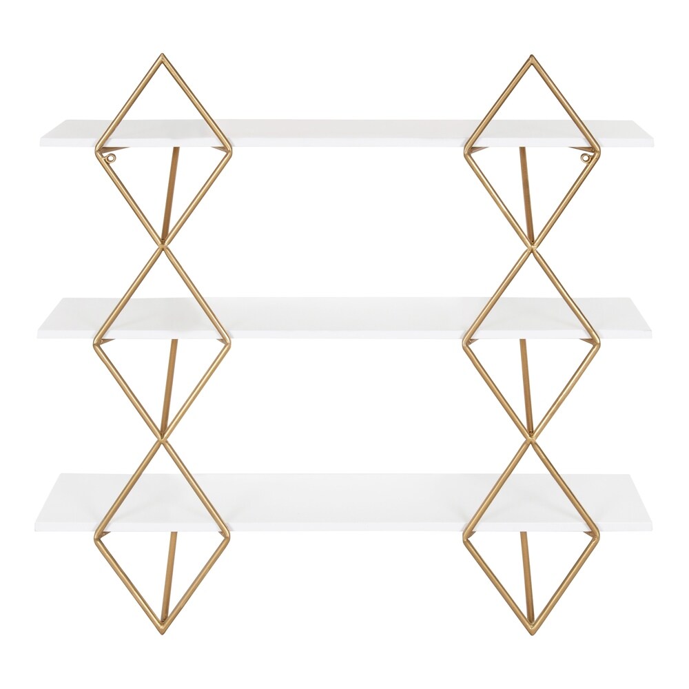 Kate and Laurel Islay Modern Floating Wall Shelves - 24x5x25.25