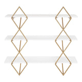 Kate and Laurel Islay Modern Floating Wall Shelves - 24x5x25.25