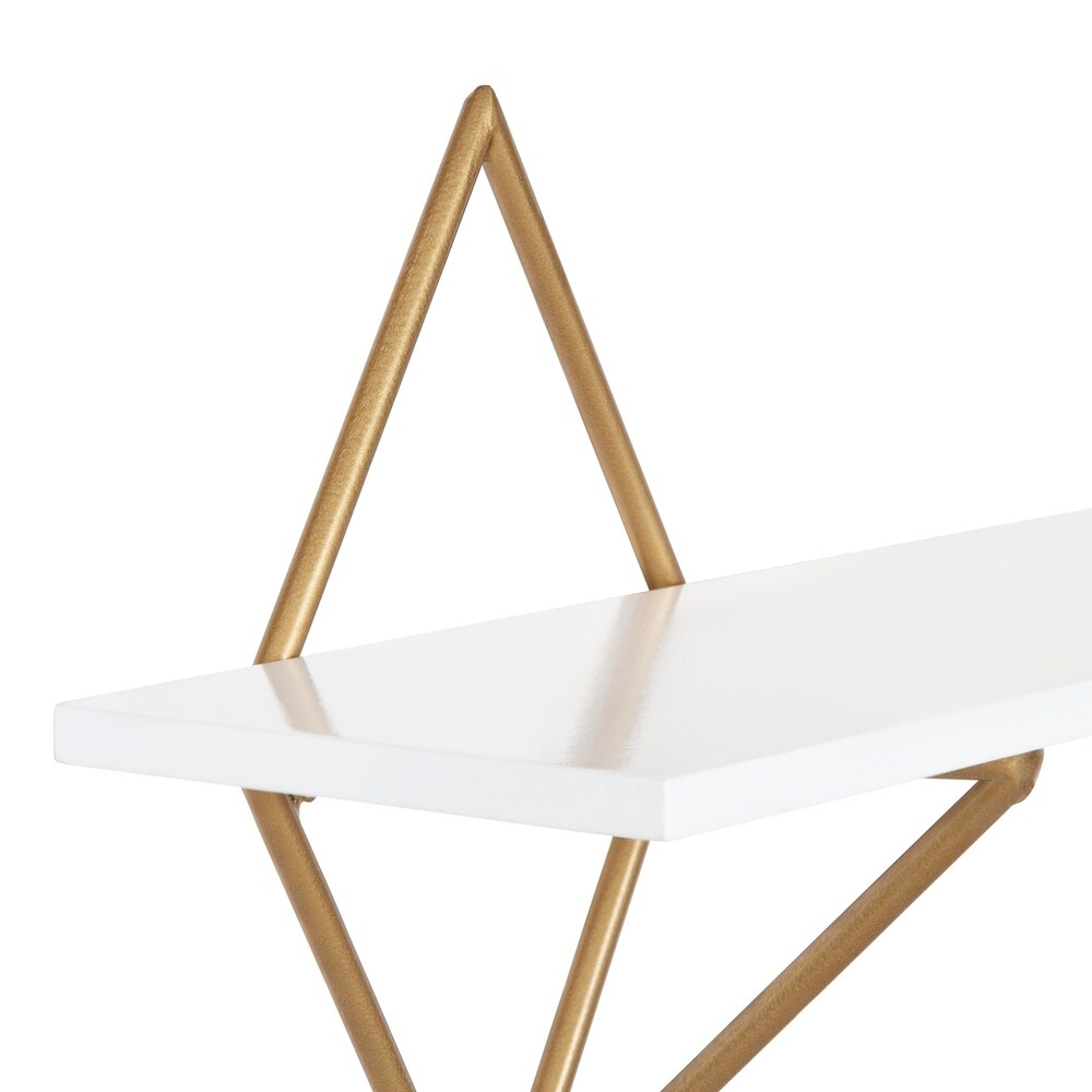Kate and Laurel Islay Modern Floating Wall Shelves - 24x5x25.25