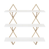 Kate and Laurel Islay Modern Floating Wall Shelves - 24x5x25.25