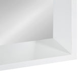Kate and Laurel Jarden Recessed Wall Mirror with Shelf - White - 20X26