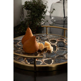 Kate and Laurel Marbury Round Metal Tray