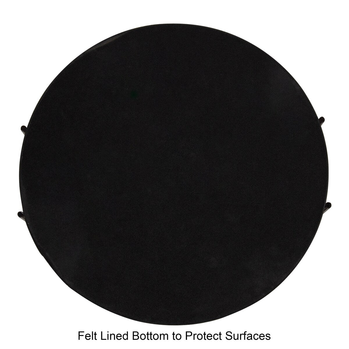 Kate and Laurel Marbury Round Metal Tray
