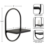 Kate and Laurel Olav Wall Shelf Set