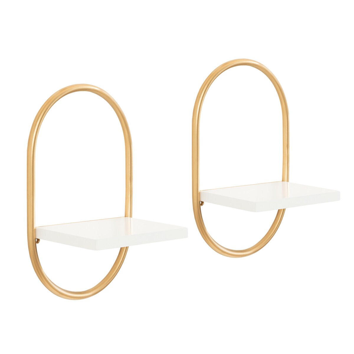 Kate and Laurel Olav Wall Shelf Set