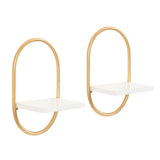 Kate and Laurel Olav Wall Shelf Set