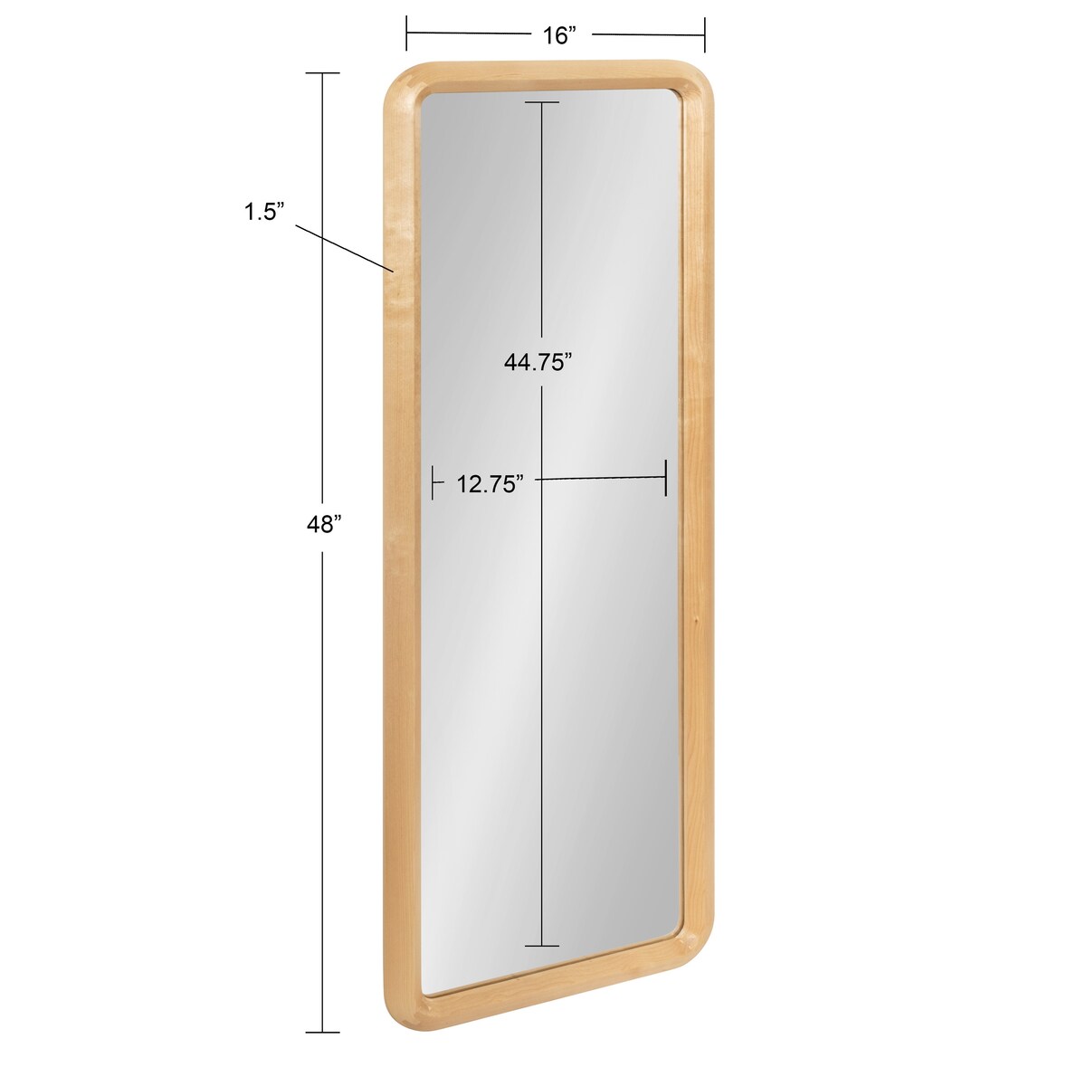Kate and Laurel Pao Framed Wood Wall Mirror