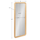 Kate and Laurel Pao Framed Wood Wall Mirror