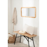 Kate and Laurel Pao Framed Wood Wall Mirror