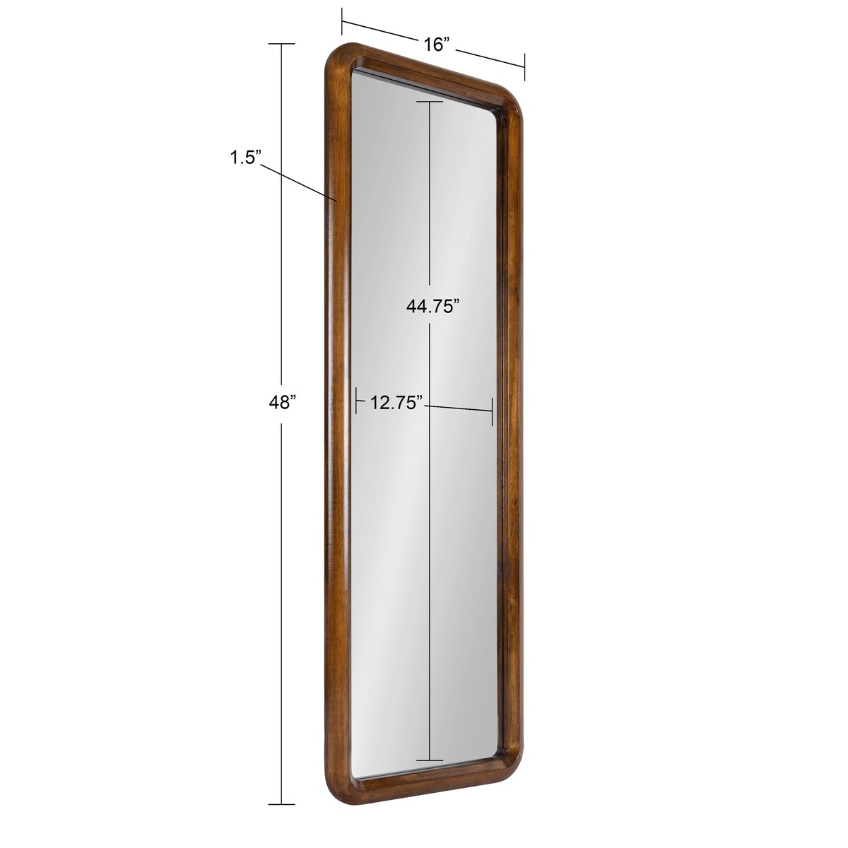 Kate and Laurel Pao Framed Wood Wall Mirror