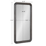 Kate and Laurel Pao Framed Wood Wall Mirror