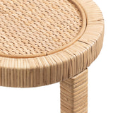 Kate and Laurel Rafina Rattan Drink Table - 9x9x22