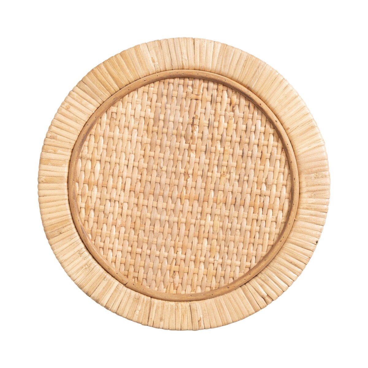 Kate and Laurel Rafina Rattan Drink Table - 9x9x22