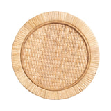 Kate and Laurel Rafina Rattan Drink Table - 9x9x22