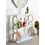 Kate and Laurel Ring Wooden 3-Tier Shelf - 28x8x31