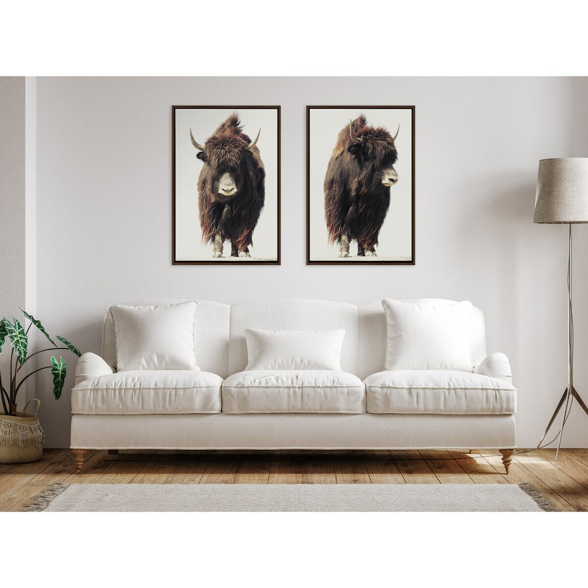 Kate and Laurel Sylvie Beast Framed Canvas by Saint and Sailor Studios