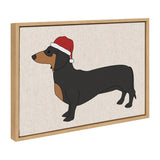 Kate and Laurel Sylvie Dachshund Framed Canvas by Jake Goossen