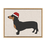 Kate and Laurel Sylvie Dachshund Framed Canvas by Jake Goossen