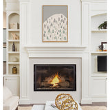 Kate and Laurel Sylvie New Nostalgia Skiers Framed Canvas by Hannah Beisang