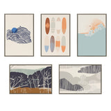 Kate and Laurel Sylvie New Nostalgia Skiers Framed Canvas by Hannah Beisang