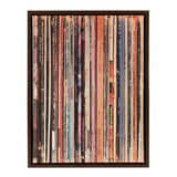 Kate and Laurel Sylvie Record Sleeves Framed Canvas by Robert Cadloff