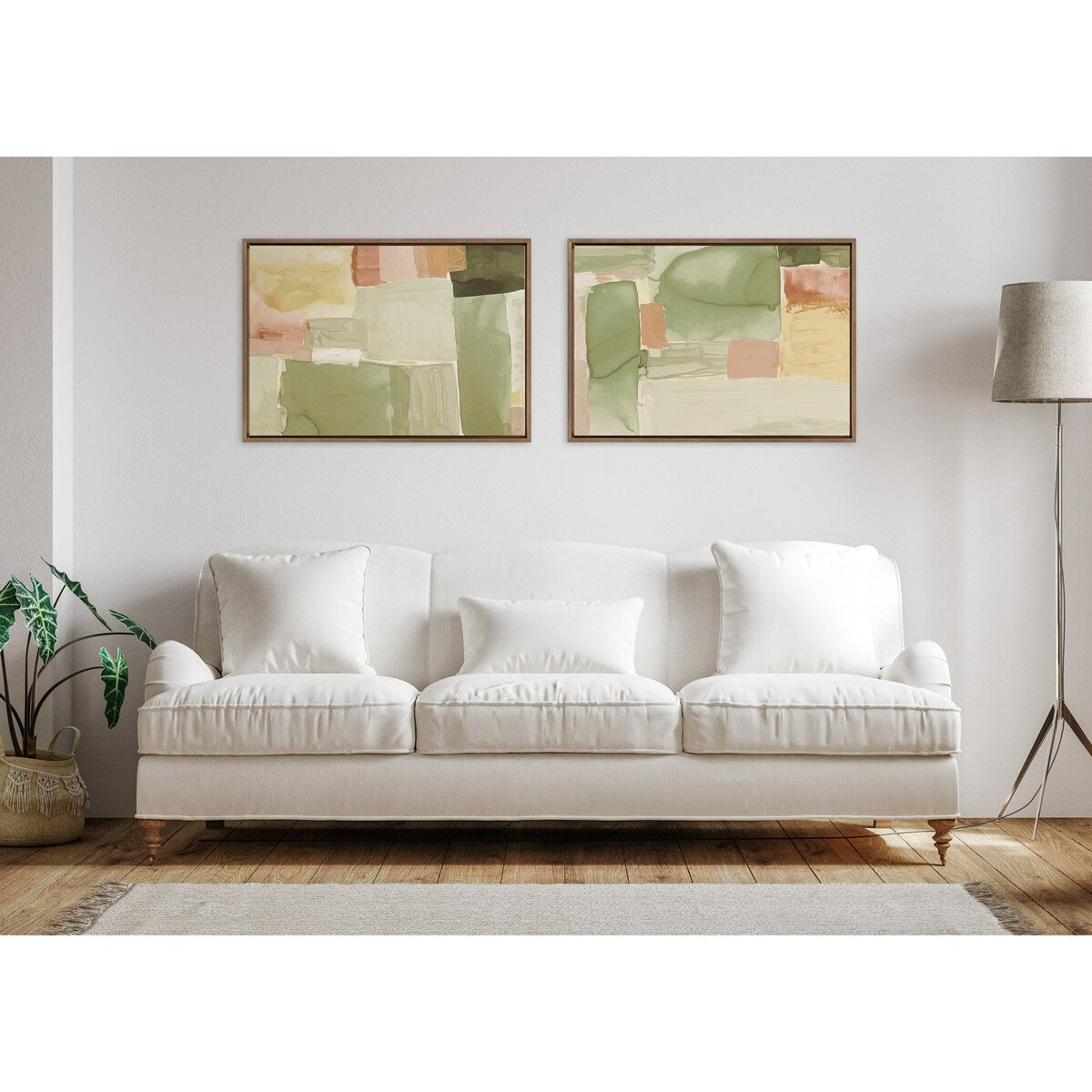 Kate and Laurel Sylvie United2 Framed Canvas Art Set by Amy Lighthall