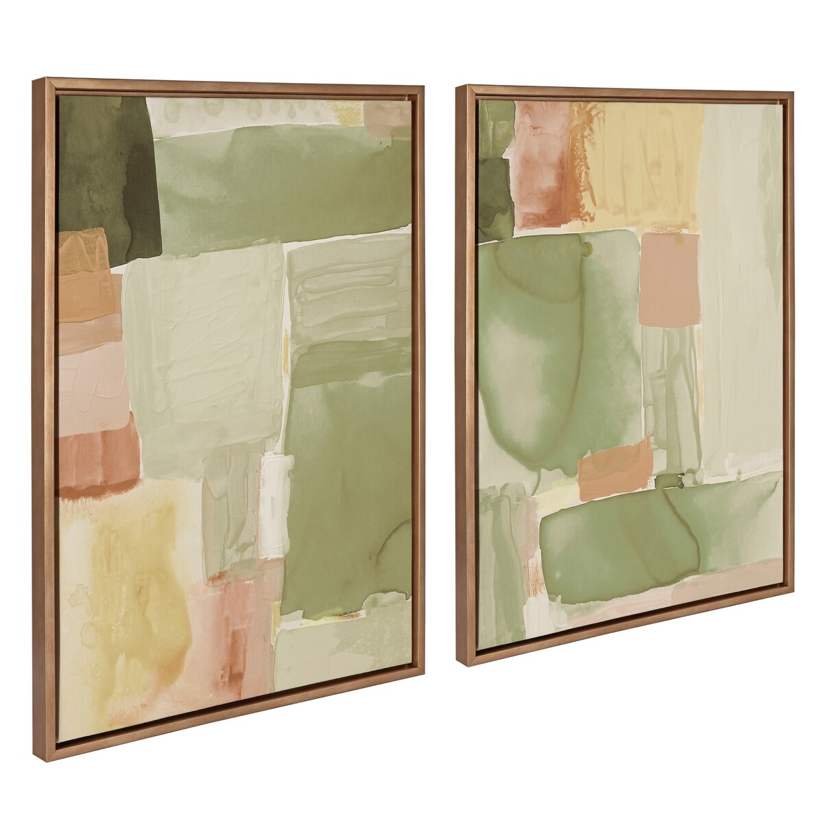 Kate and Laurel Sylvie United2 Framed Canvas Art Set by Amy Lighthall