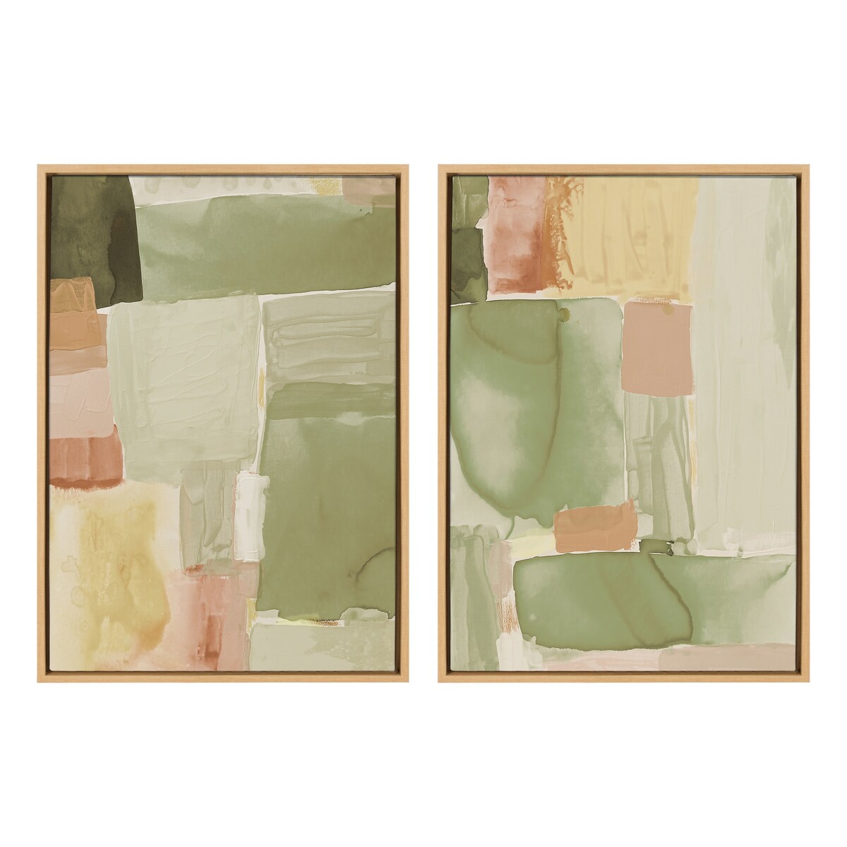 Kate and Laurel Sylvie United2 Framed Canvas Art Set by Amy Lighthall