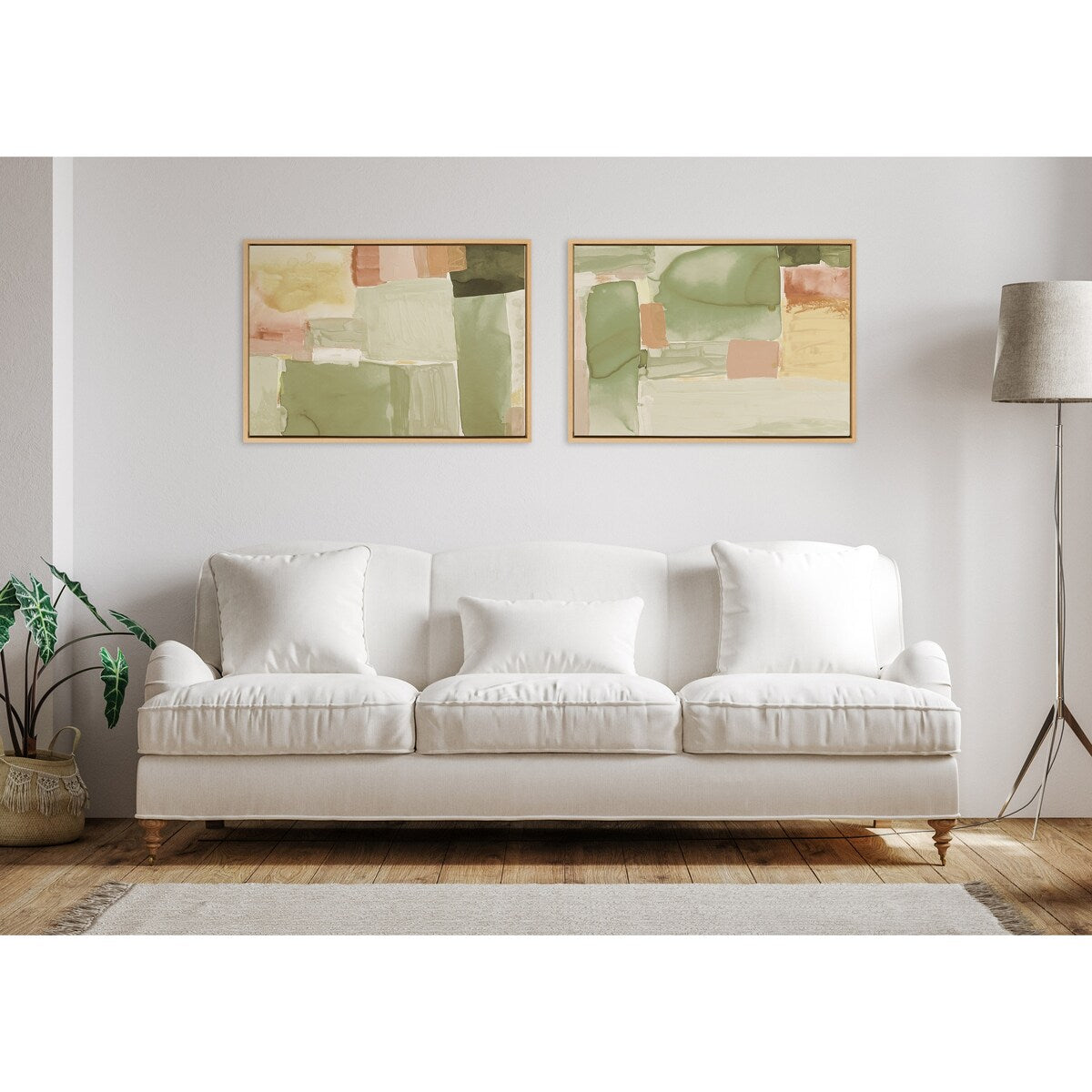 Kate and Laurel Sylvie United2 Framed Canvas Art Set by Amy Lighthall