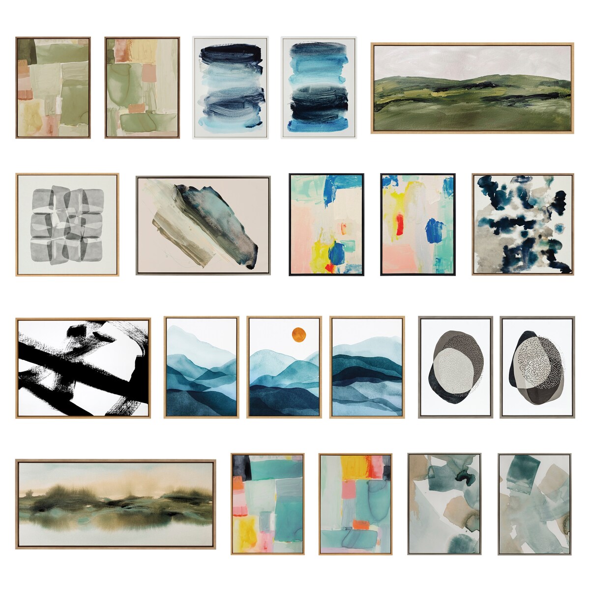 Kate and Laurel Sylvie United2 Framed Canvas Art Set by Amy Lighthall