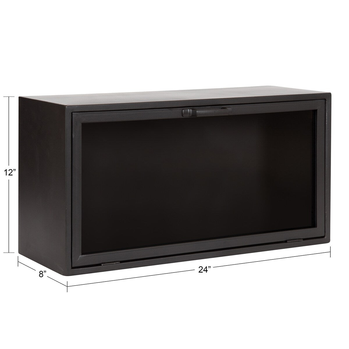 Kate and Laurel Trayce Decorative Metal Wall Cabinet - 12x24