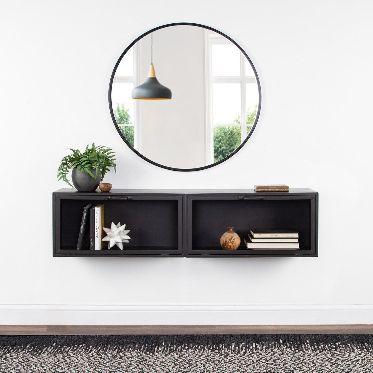 Kate and Laurel Trayce Decorative Metal Wall Cabinet - 12x24