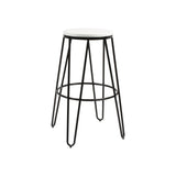 Carbon Loft Hall Wood and Metal Bar Stools (Set of 4)