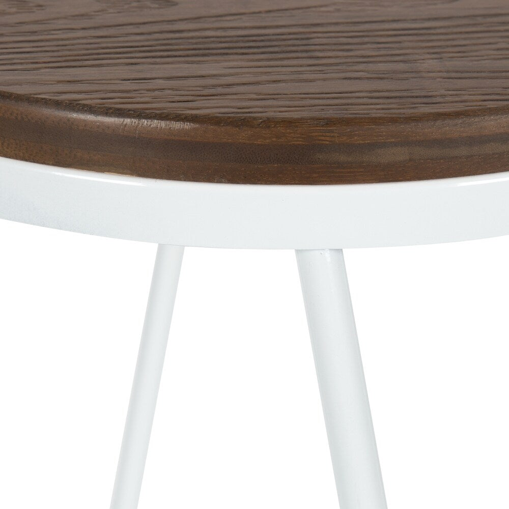 Carbon Loft Hall Wood and Metal Bar Stools (Set of 4)