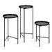 Kate and Laurel Ulani Round Metal Accent Table Set