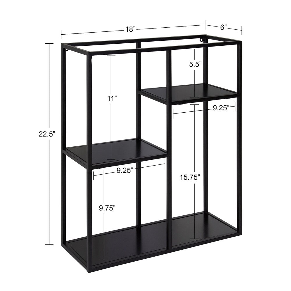 Kate and Laurel Ulna Floating Wall Shelf - 18x6x22