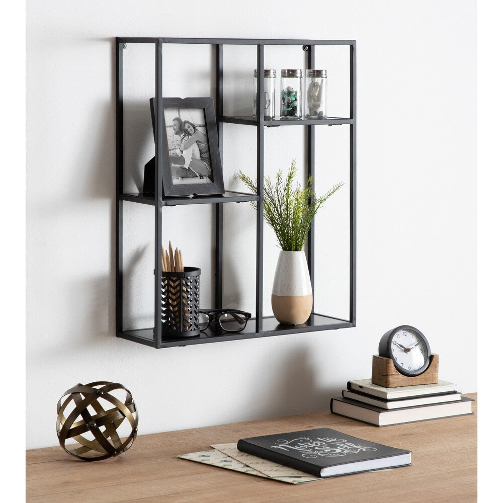 Kate and Laurel Ulna Floating Wall Shelf - 18x6x22