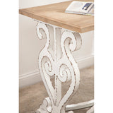 Kate and Laurel Wyldwood Rustic Carved Wood Desk