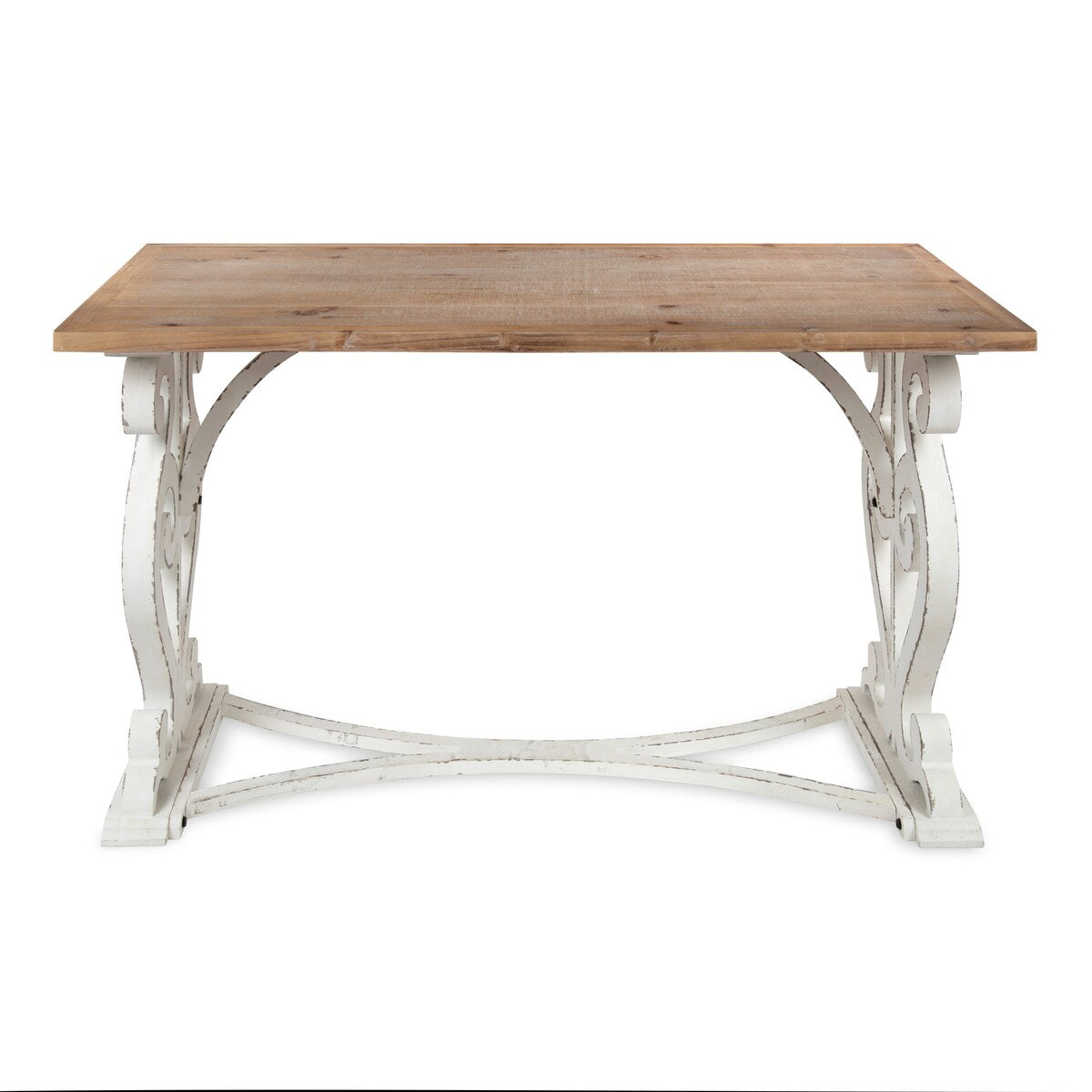 Kate and Laurel Wyldwood Rustic Carved Wood Desk