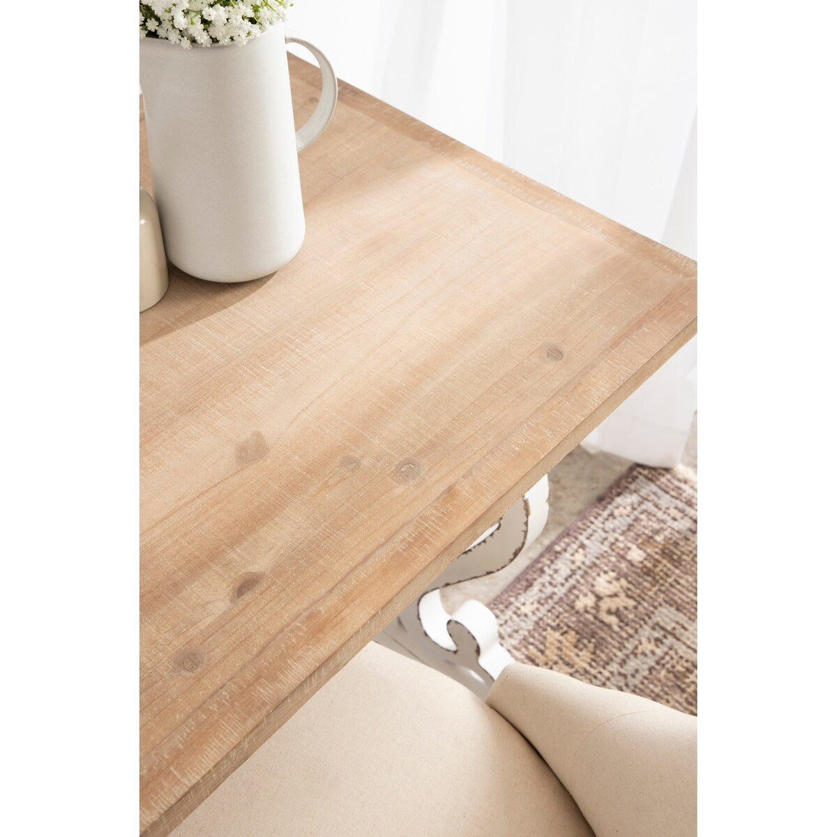 Kate and Laurel Wyldwood Rustic Carved Wood Desk