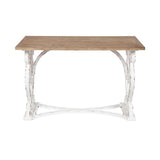 Kate and Laurel Wyldwood Rustic Carved Wood Desk