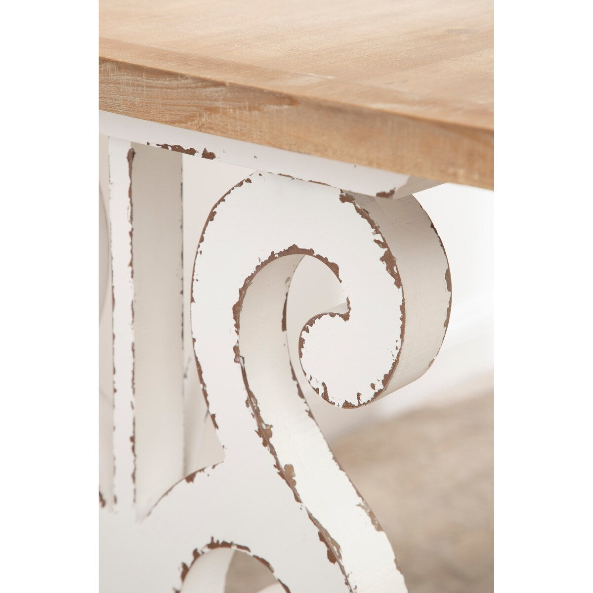 Kate and Laurel Wyldwood Rustic Carved Wood Desk