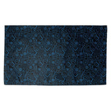 Katelyn Elizabeth Black & Blue RPG Pattern Dobby Rug