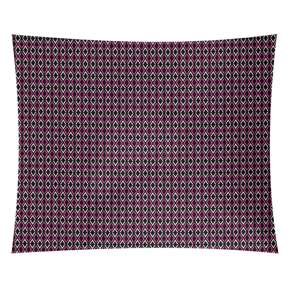 Katelyn Elizabeth Black & Pink Arrow Diamonds Tapestry In/Out