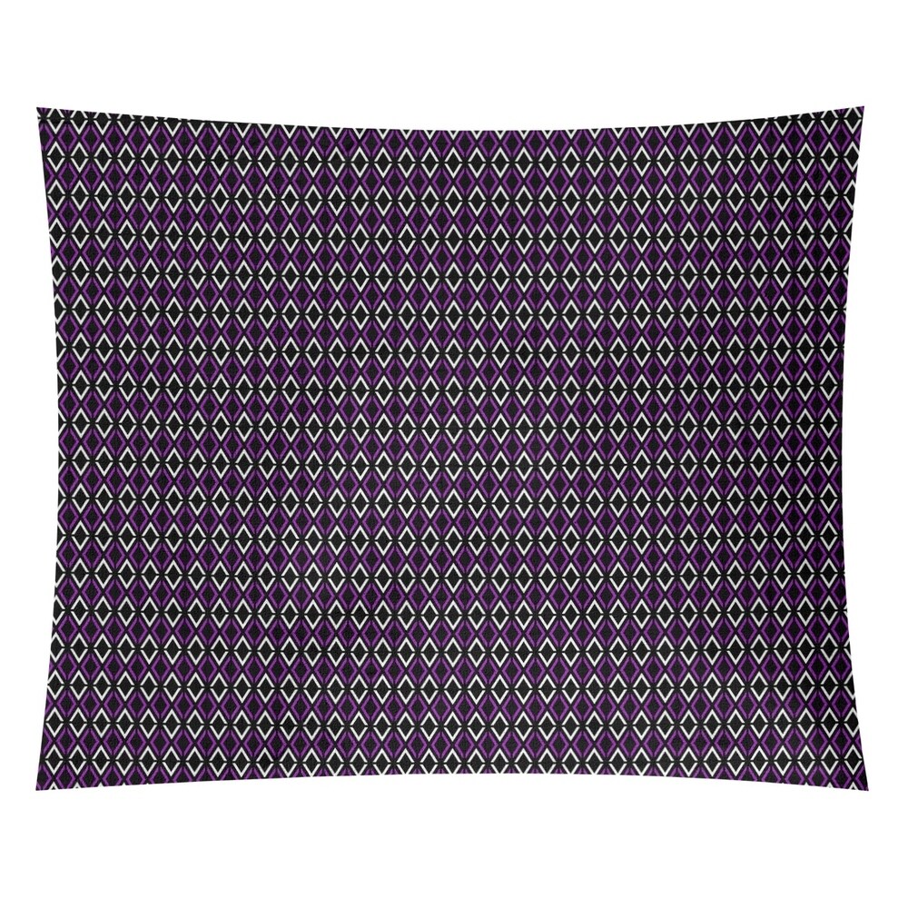 Katelyn Elizabeth Black & Purple Arrow Diamonds Tapestry